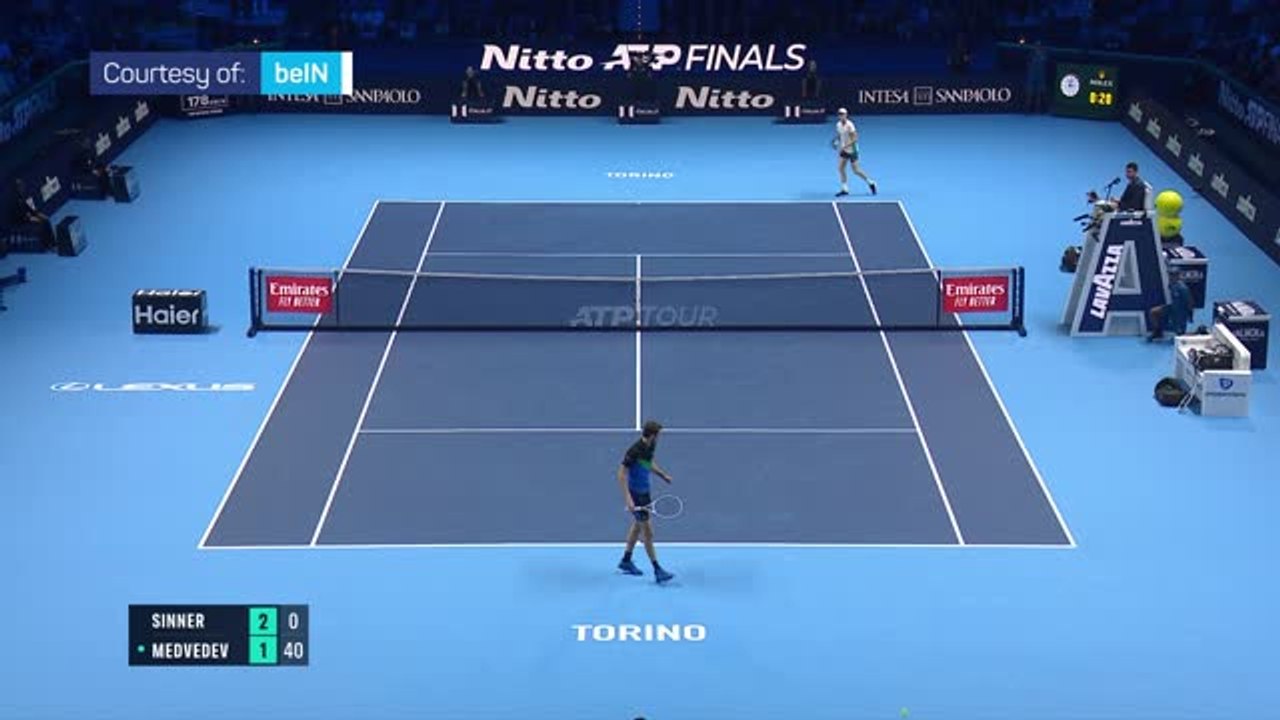 Sinner reaches his first final at the ATP Finals