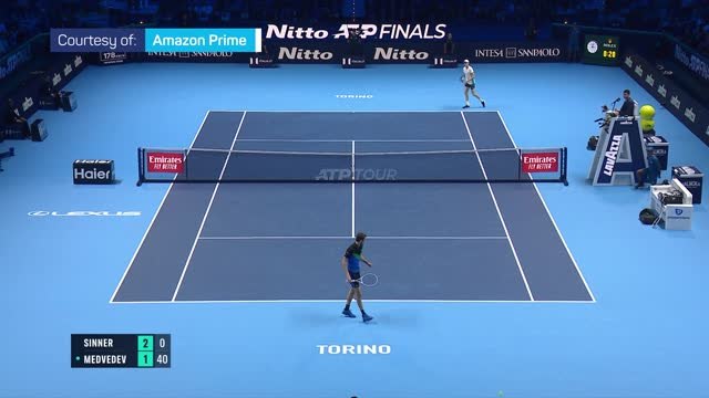 Sinner reaches his first final at the ATP Finals