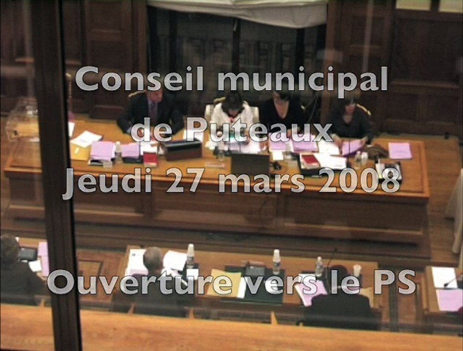 Conseil de Puteaux 27 mars 2008 : ouverture vers le PS