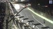 Incredible Moment_ Sparks Fly From Carlos Sainz's Ferrari as Spaniard Drives Over Loose Drain Cover
