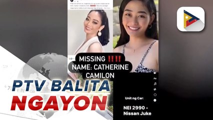 PNP, hinihintay na lang ang DNA test sa mga specimen na nakuha sa SUV na pinagsakyan umano kay Catherine Camilon