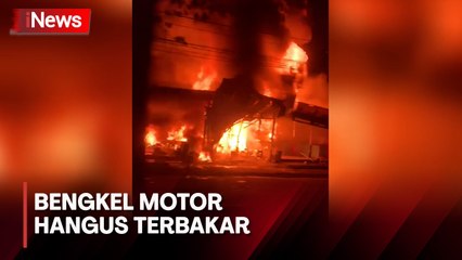 Kebakaran Melahap Bengkel Motor di Cileungsi, Kerugian Ditaksir Puluhan Juta Rupiah