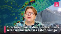 Directora Onamet dice que las lluvias serán menos intensas este domingo. COE informa las alertas para la República Dominicana