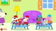 El dulce momento de Wolfoo conoce a Peppa Pig  en español 2022   suscríbanse a mi canal