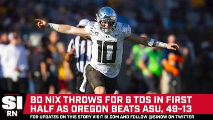 Bo Nix and #6 Oregon Demolish Arizona State, 49-13