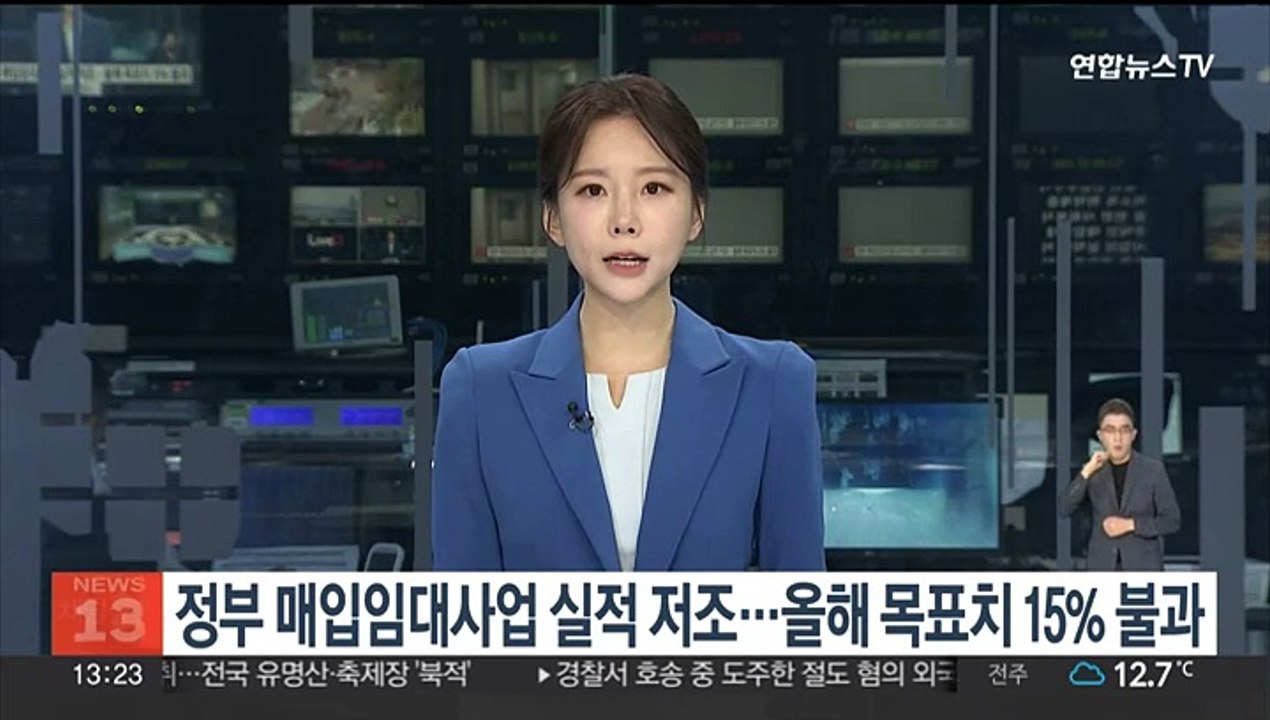 정부 매입임대사업 실적 저조…올해 목표치 15% 불과