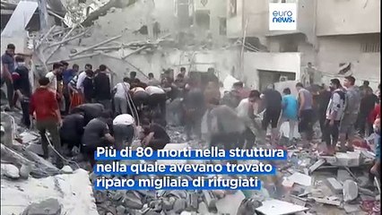 Gaza, raid su una scuola gestita dall'Onu: "Almeno 80 i morti"
