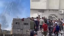 İsrail, Gazze Şeridi’nde sivillerin sığındığı binayı vurdu