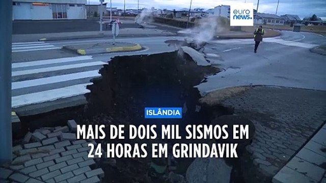 Erupção vulcânica iminente na Islândia: Mais de dois mil sismos em Grindavik em 24 horas