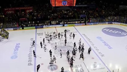 Nottingham Panthers pay emotional tribute to Adam Johnson