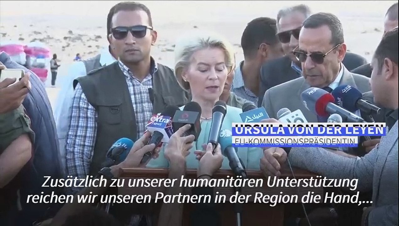 Von der Leyen: 'Israelis und Palästinenser brauchen Zwei-Staaten-Lösung'
