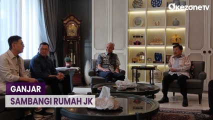 Ganjar Pranowo Didampingi Hary Tanoesoedibjo Sambangi Rumah JK