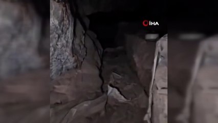 Pençe Yıldırım Operasyonu bölgesinde teröristlere ait mağara tespit edildi