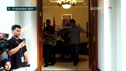 Momen JK Sambut Kedatangan Ganjar Pranowo di Kediaman