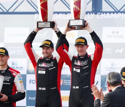 Elfyn Evans Rally Japan podium 2023