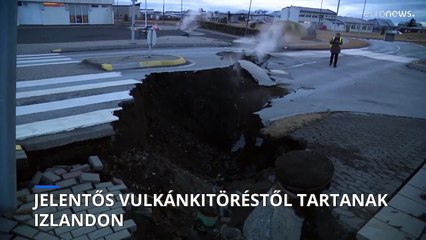 Egyre nagyobb a vulkánkitörés veszélye az izlandi Grindavikban