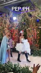 AC Bonifacio, Hadiyah Santos, Angela Ken at the Star Magical Christmas Ball 2023