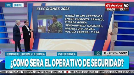 Impresionante operativo de seguridad para cubrir las elecciones
