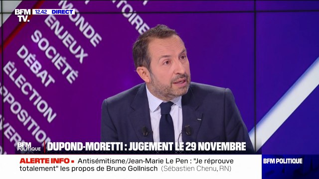 Sébastien Chenu (RN): Je crois qu'un garde des Sceaux jugé par la cour de Justice de la République ne peut pas être en place