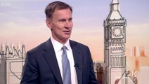 Jeremy Hunt says there’s ‘too much negativity’ about Britain’s economy as he fails to rule out shock income tax cut