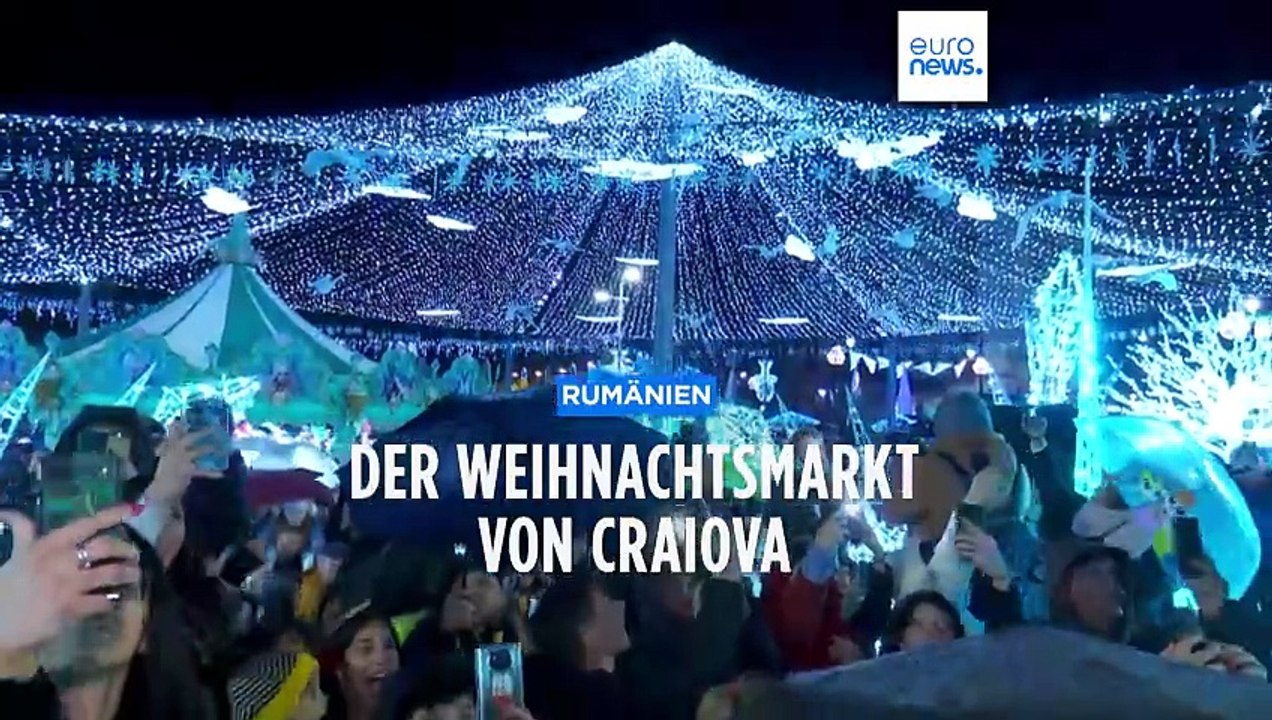 Rumänien: Zwei Millionen Lichterketten beim Weihnachtsmarkt in Craiova