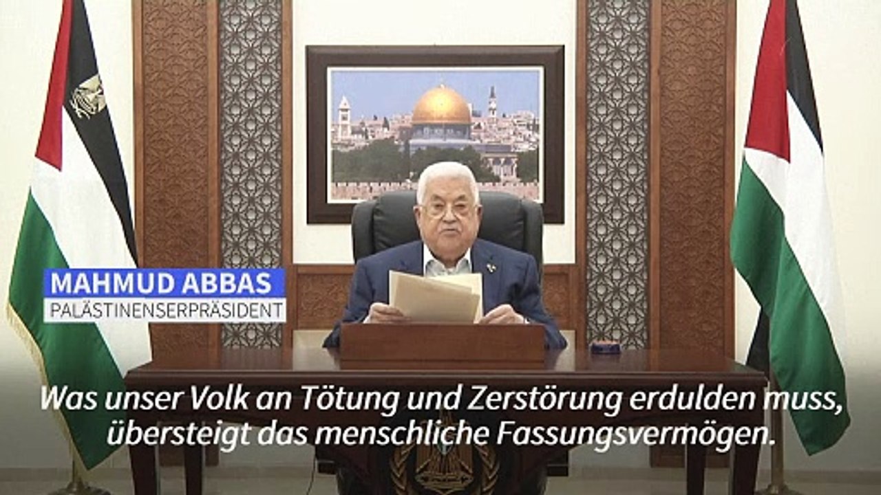 Abbas bittet Biden um Hilfe wegen 'Völkermords an den Palästinensern'