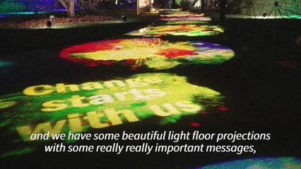 Christmas light show opens at London's Kew Gardens