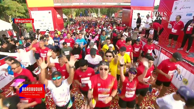 Sarat Nilai, PJ Gubernur Jateng Ungkap Tujuan Borobudur Marathon 2023 Powered by Bank Jateng!