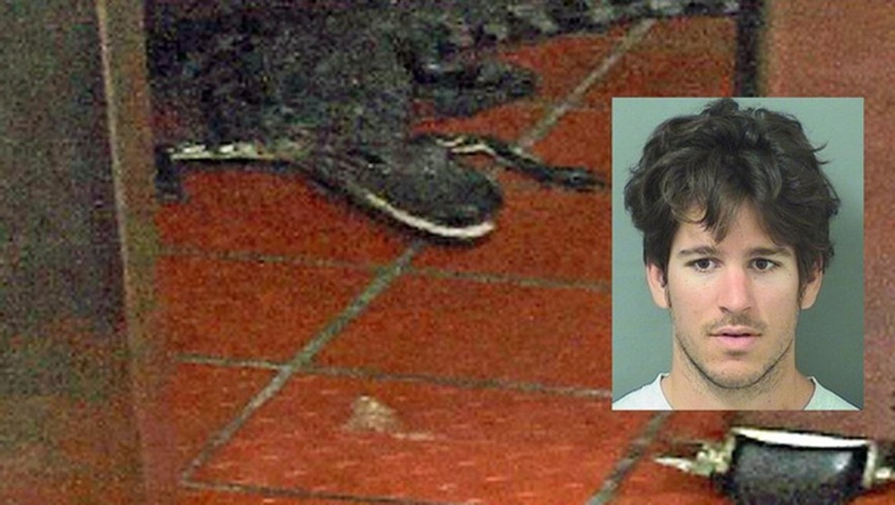 arreté pour avoir lancé un alligator vivant dans un fast food 