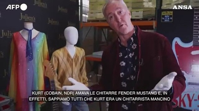L'ultima chitarra di Kurt Cobain venduta all'asta per 1,5 milioni di dollari