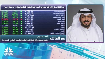 رئيس مجلس إدارة فيو المتحدة للتطوير العقاري السعودية لـCNBCعربية:نرى فرصاً استثنائية بالقطاع  العقاري