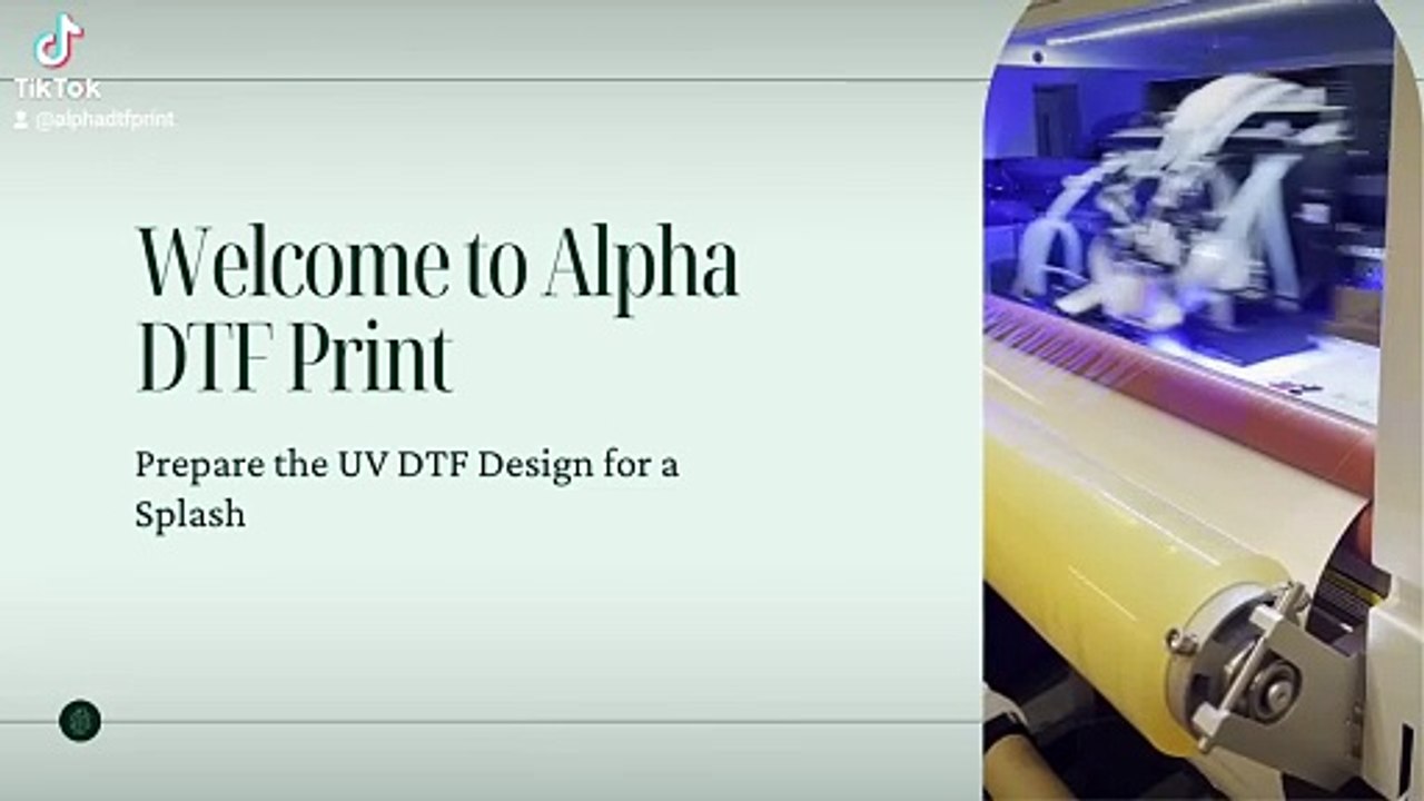 Alpha DTF Print: Crafting UV DTF Magic on Plastic Glass! 