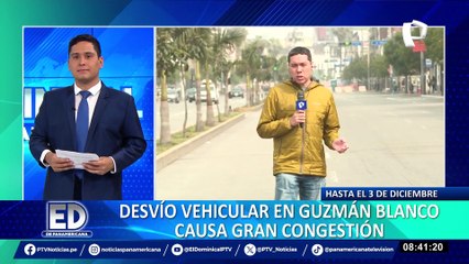 ATU:  desvío vehicular en la av. Guzmán Blanco por obras de la Línea 2