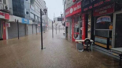 Zonguldak’ta sağanak ve fırtına! Ağaçlar devrildi, yollarda su birikintileri oluştu