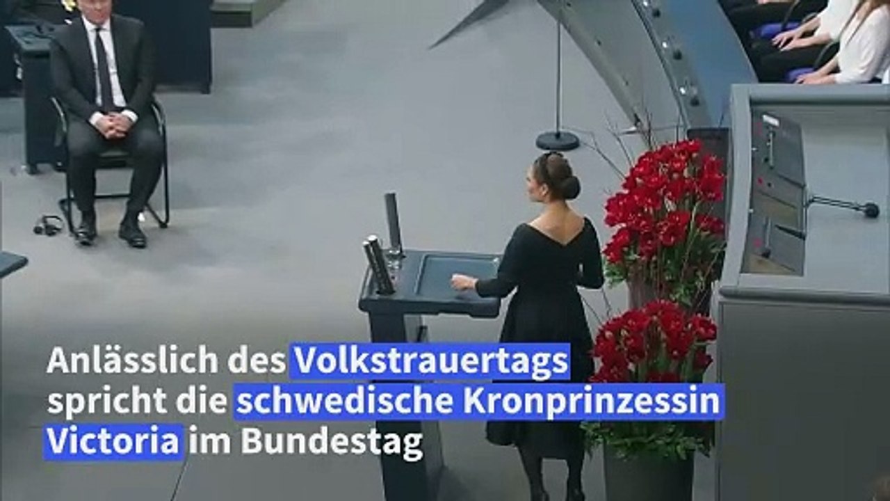 Kronprinzessin Victoria: 'Frieden ist ein zerbrechliches Gut'