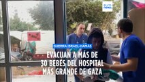 Evacuan a más de 30 bebés del hospital Al-Shifa en Gaza, según la OMS