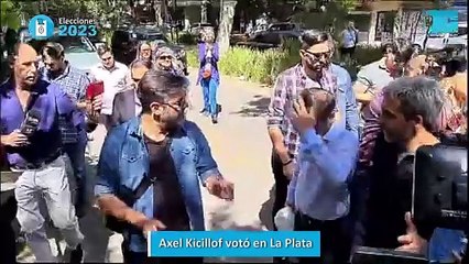 Axel Kicillof votó en La Plata