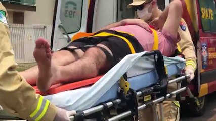 Homem fica ferido ao sofrer queda de telhado em residência no Alto Alegre