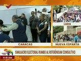 Pdte. del CNE. Elvis Amoroso participó en el simulacro electoral desde la UE Miguel Antonio Caro