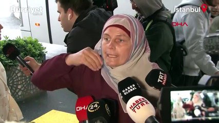 Gazze'den tahliye edilen Türk vatandaşları İstanbul'a getirildi