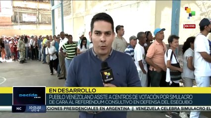 Venezuela se moviliza en simulacro de cara al referendo consultivo