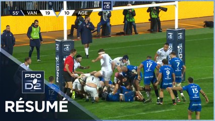 PRO D2 Saison 2023-2024 J11 - Résumé RC Vannes-SU Agen