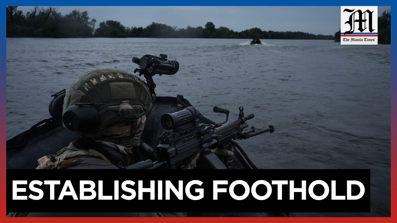 Ukraine's troops work to advance on Russian-held side of key river after gaining footholds