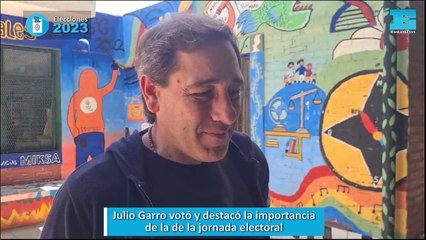 Julio Garro votó y destacó la importancia de la de la jornada electoral