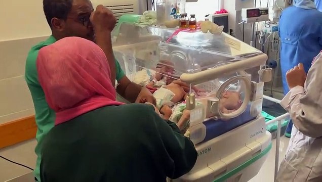 Más de 30 bebés evacuados del hospital Al Shifa en Gaza