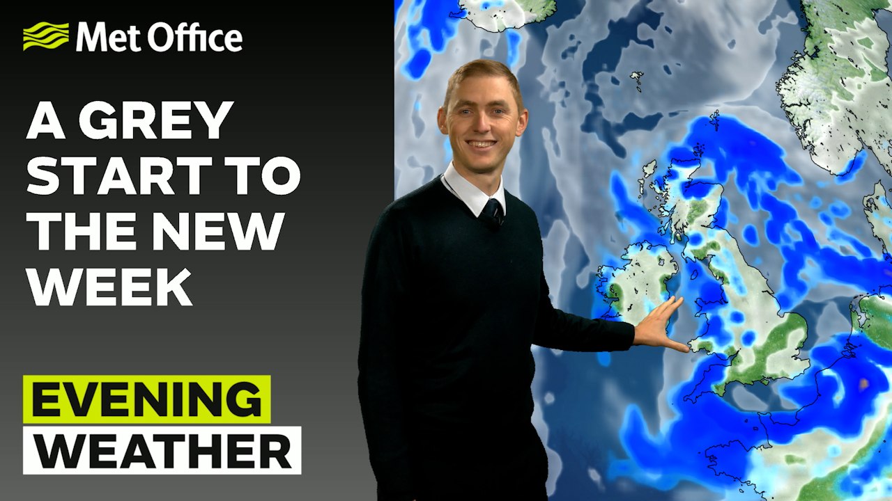 Met Office Evening Forecast 19/11/23 - Cloudy with further outbreaks of rain