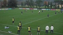 Italy training ahead of crucial Ukraine Euro qualifier