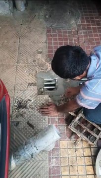 Manhole cementing work