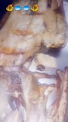 Whole baked leatherjacket hot juicy tasty fish  white flesh shorts seafoodcooking
