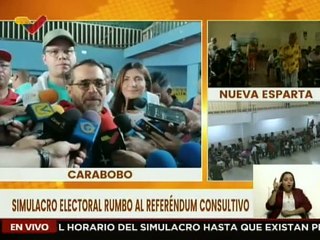 Gobernador de Carabobo Rafael Lacava participa en el simulacro rumbo al Referendo Consultivo